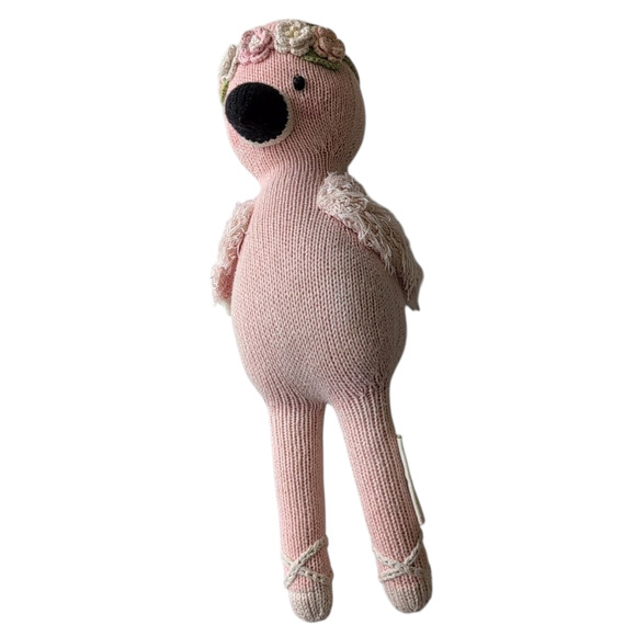 Cuddle And Kind Flamingo Penelope Ballerina Pink Bird Flower Wreath Head Piece - Picture 2 of 13